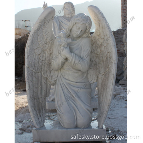 Marble Angel Statue Sculpture Monument